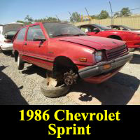 Junkyard 1986 Chevrolet Sprint