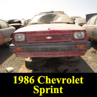 Junkyard 1986 Chevrolet Sprint