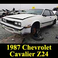 Junkyard 1987 Chevrolet Cavalier Z24