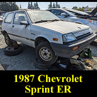 Junkyard 1987 Chevrolet Sprint ER