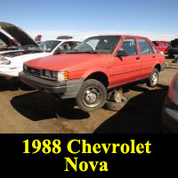 Junkyard 1988 Chevrolet Nova