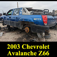 Junked 2003 Chevrolet Avalanche