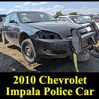 2010 Chevrolet Impala 9C1 in junkyard