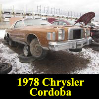 Junkyard 1978 Chrysler Cordoba