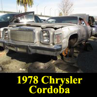 Junkyard 1978 Chrysler Cordoba