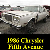 Junkyard 1986 Chrysler Fifth Avenue