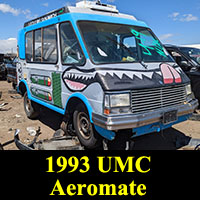 1993 UMC Aeromate roach coach in junkyard