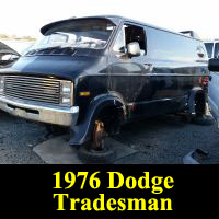 Junkyard 1976 Dodge Tradesman Van