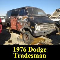 Junkyard 1976 Dodge Tradesman Van