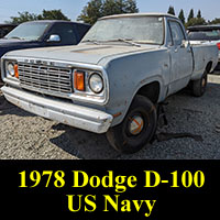 Junkyard 1978 Dodge D-100 US Navy