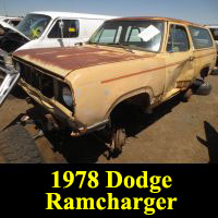 Junkyard 1978 Dodge Ramcharger