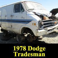 Junkyard 1978 Dodge Tradesman van