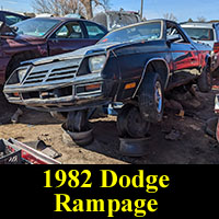 Junkyard 1982 Dodge Rampage pickup
