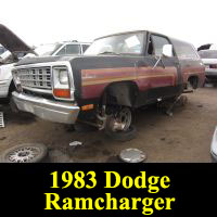 Junkyard 1983 Dodge Ramcharger Royal SE