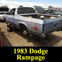 Junkyard 1983 Dodge Rampage