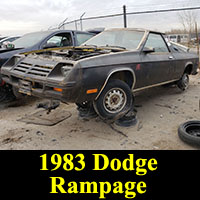 Junkyard 1983 Dodge Rampage