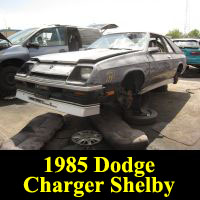 Junkyard 1985 Dodge Shelby Charger