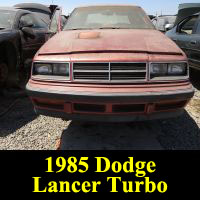 Junkyard 1985 Dodge Lancer Turbo