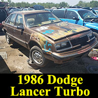 Junkyard 1986 Dodge Lancer Turbo