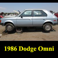 Junkyard 1986 Dodge Omni