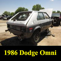 Junkyard 1986 Dodge Omni