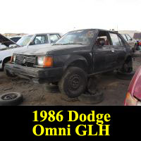 Junkyard 1986 Dodge Omni GLH