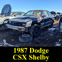 Junkyard 1987 Shelby CSX