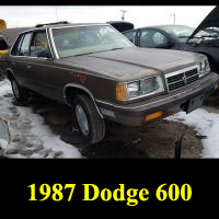 Junkyard 1987 Dodge 600 SE