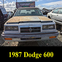 Junkyard 1987 Dodge 600