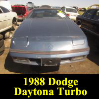 Junkyard 1988 Dodge Daytona Turbo