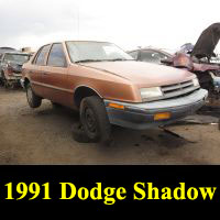 Junkyard 1991 Dodge Shadow