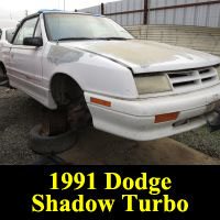 Junkyard 1991 Dodge Shadow Turbo