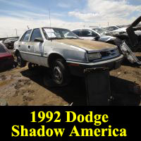 Junkyard 1992 Dodge Shadow America