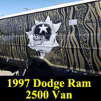 1997 Dodge Ram Van in junkyard