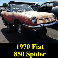 Junkyard 1970 Fiat 850 Spider