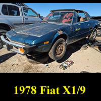 Junked 1978 Fiat X1/9