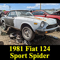 Junkyard 1981 Fiat 124 Sport Spider