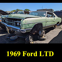 1969 Ford LTD in junkyard