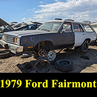 1979 Ford Fairmont wagon in junkyard