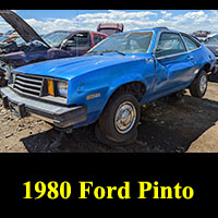 1980 Ford Pinto in junkyard