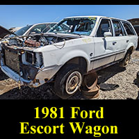 Junkyard 1981 Ford Escort wagon