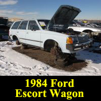 Junkyard 1984 Ford Escort wagon