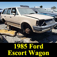 Junkyard 1985 Ford Escort Station Wagon