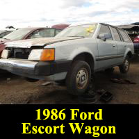 Junkyard 1986 Ford Escort L wagon