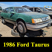 1986 Ford Taurus in junkyard