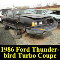 Junkyard 1986 Ford Thunderbird Turbo Coupe