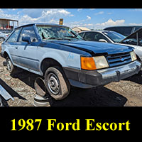 Junked 1987 Ford Escort