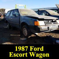 Junkyard 1987 Ford Escort Wagon