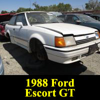 Junkyard 1988 Ford Escort GT