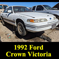 1992 Ford Crown Victoria in junkyard